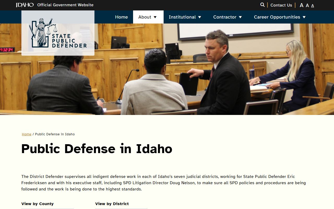 Idaho State Public Defender public defender offices page