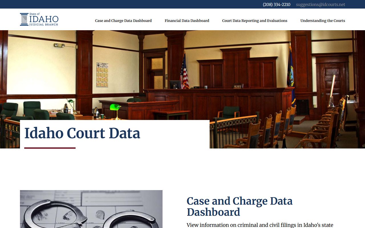 Bear Lake County Court records Idaho Court Data dashboard source